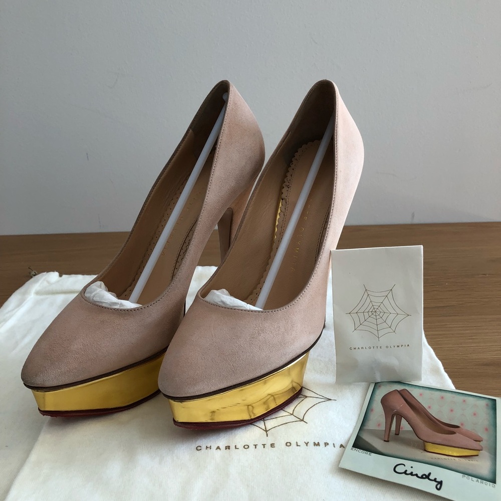 Charlotte Olympia Cindy Suede Pumps